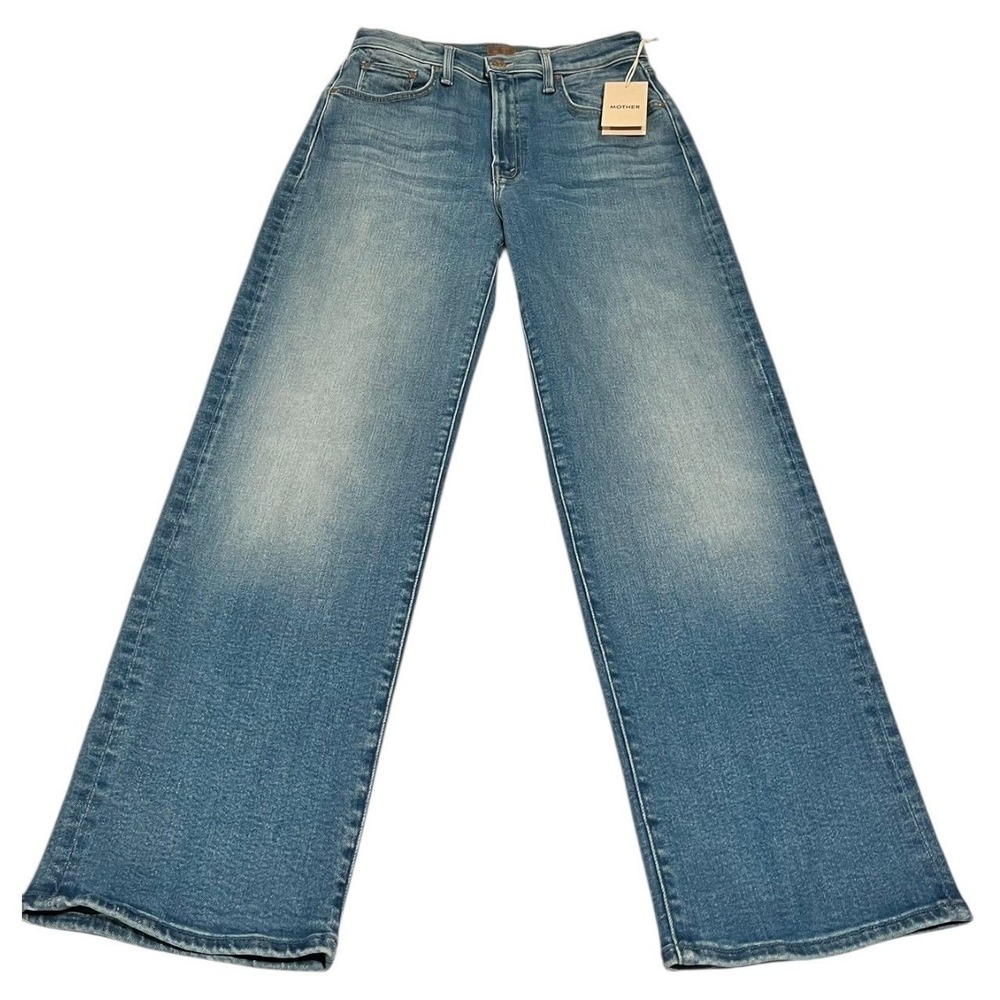 NWT Mother The Rambler Zip Flood in Read Between The Lines Size 28 $238